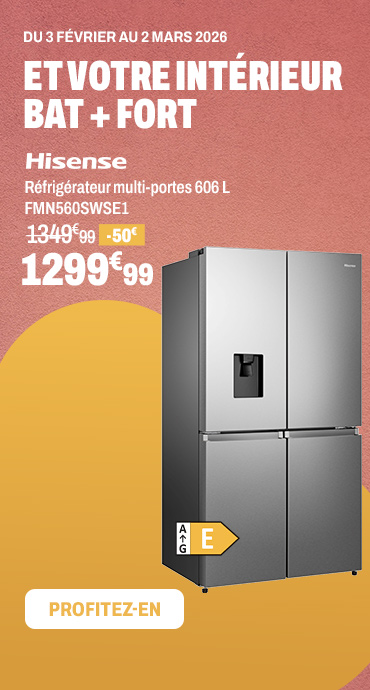HISENSE Réfrigérateur multi-portes FMN560SWSE1 606L